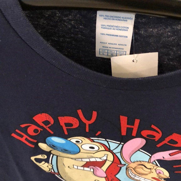Ren and Stimpy Happy Joy Graphic T-Shirt/New - Picture 3 of 5